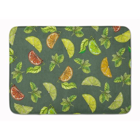 Carolines Treasures Lemons Limes and Orange Machine Washable Memory Foam Mat BB5207RUG